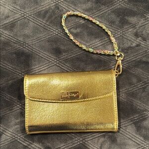 Gold Wristlet by Lilly Pulitzer